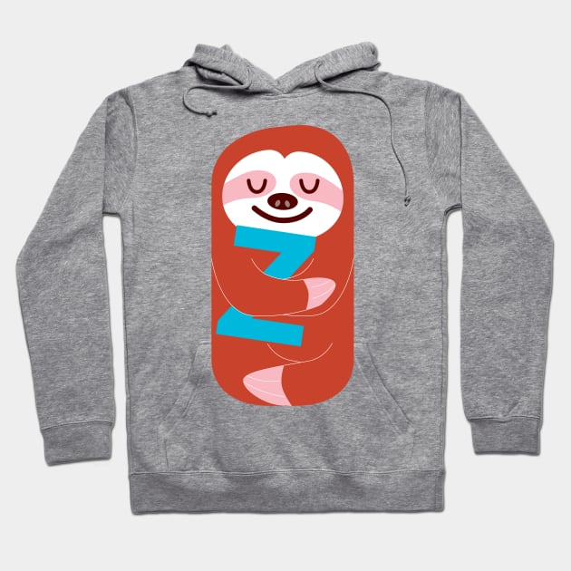 The Slothful Sloth Hoodie by littleoddforest